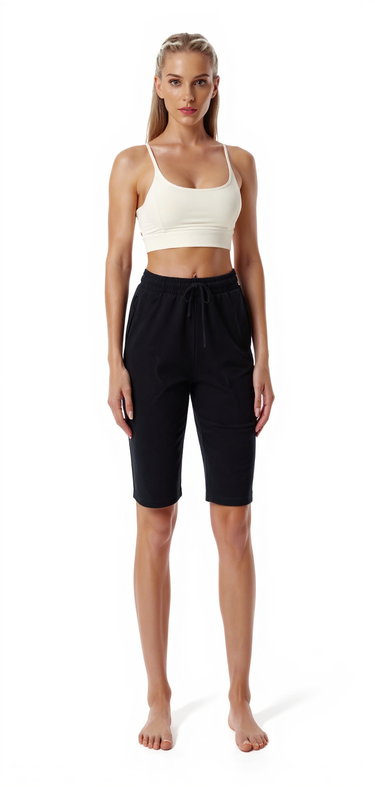 Yoga Shorts in Black — The 5-Inch Shorts Club style look